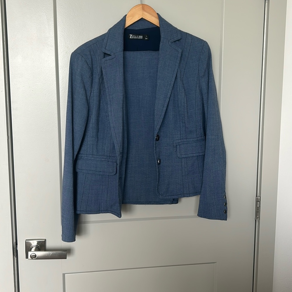 NY & Co. blue suit set size 12
